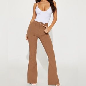 Tan Flare Pants